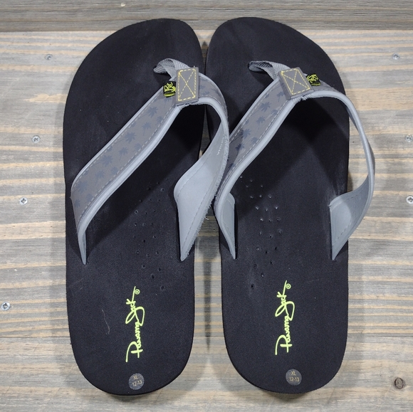 Panama Jack Sandals Flip Flops Mens Size 12 Black - Picture 6 of 9